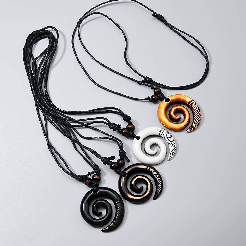 4pcs Adjustable Rope Chain Necklaces Set for Men and Women
